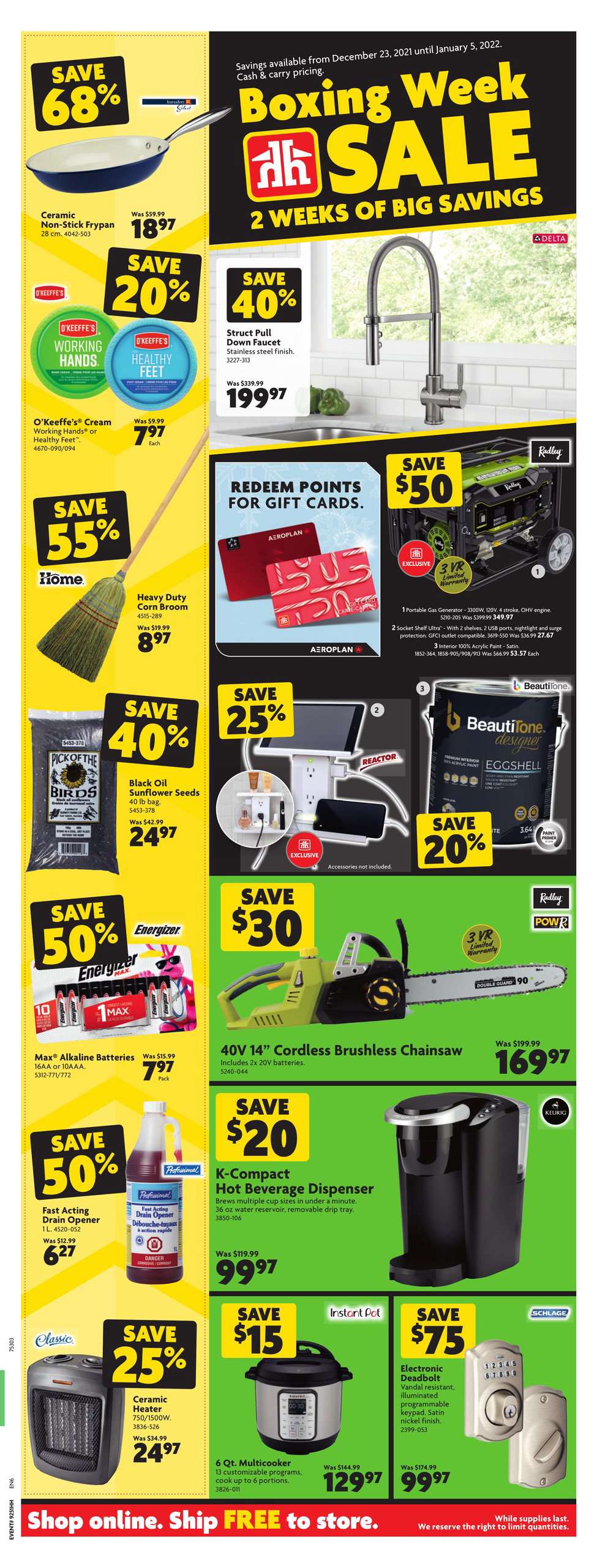 Home Hardware Flyer – Boxing Day Sales 2021