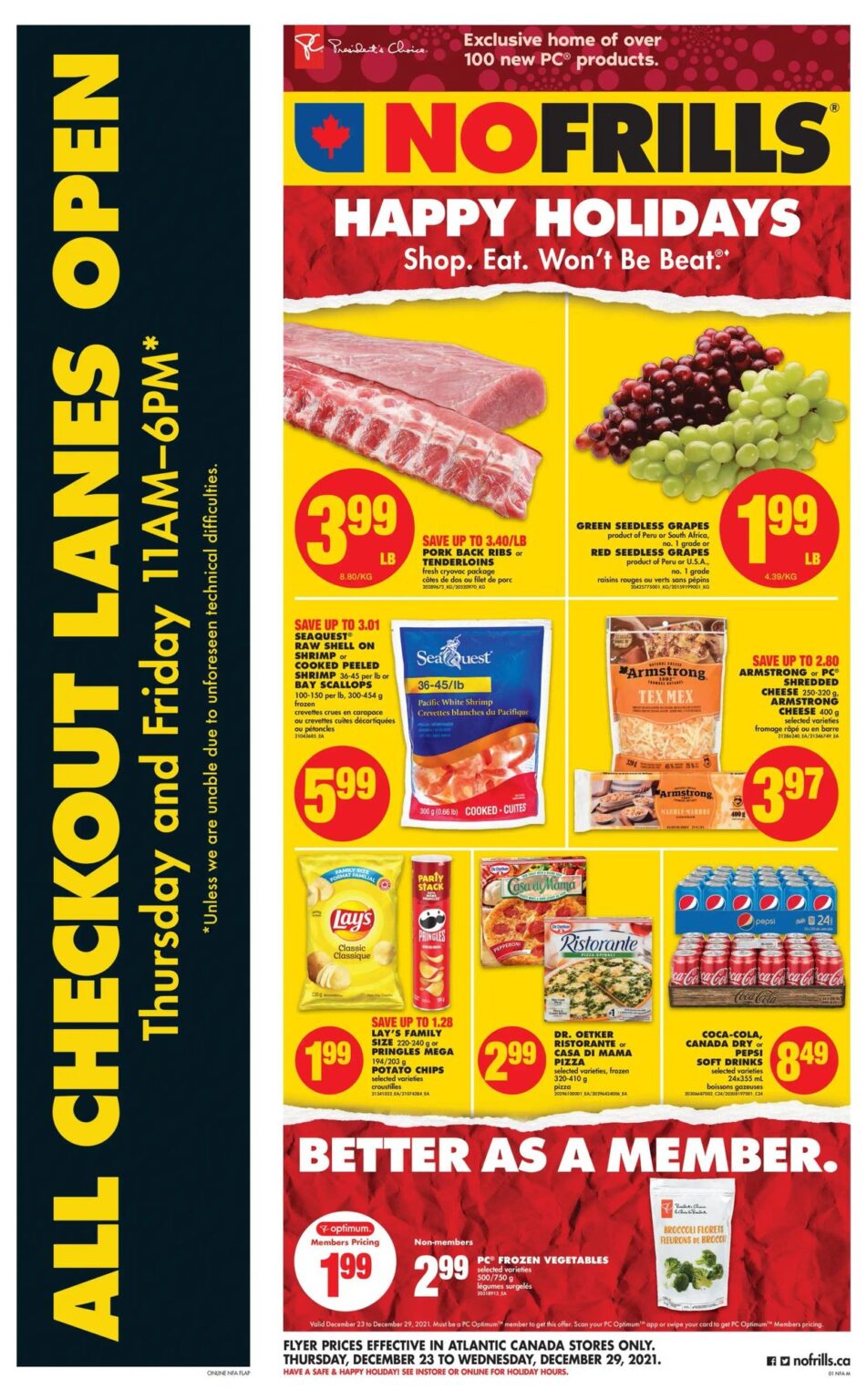 No Frills (Atlantic) Flyer December 23 – December 29, 2021