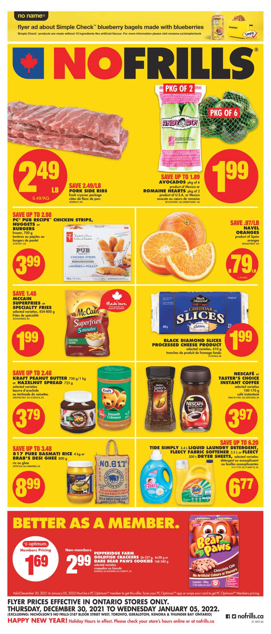 No Frills Flyer (ON) December 30 – January 5 2022