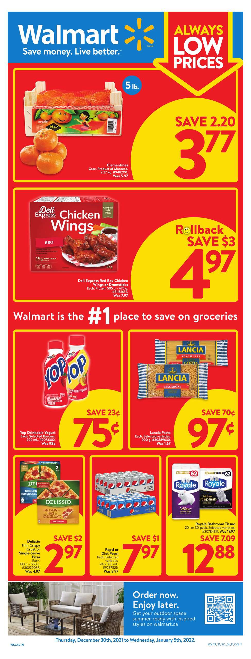 Walmart Flyer (ON) December 30 – January 5 2022