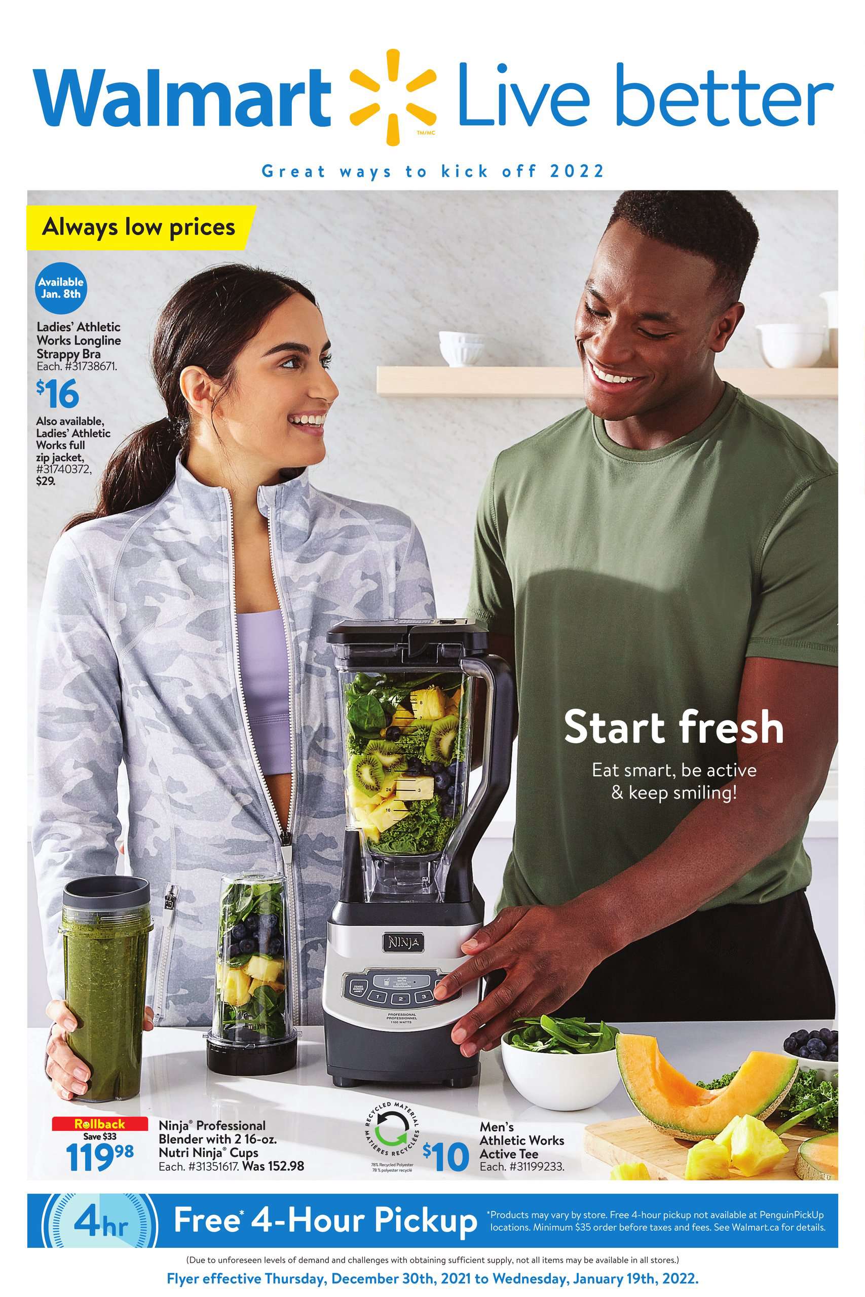 Walmart Flyer (ON) Live Better December 30 – January 19 2022